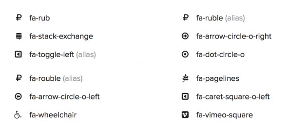Font Awesome neue Icons