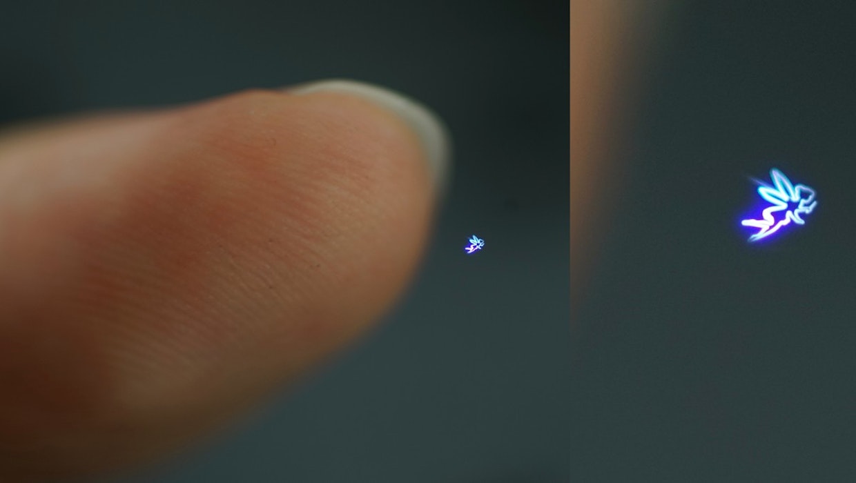 Der Touchscreen kann einpacken: „Fairy Lights“ erzeugt Laser-Hologramme zum Anfassen Der Touchscreen kann einpacken: „Fairy Lights“ erzeugt Laser-Hologramme zum Anfassen