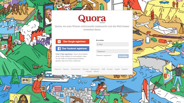 Quora: Wissensplattform startet auf Deutsch