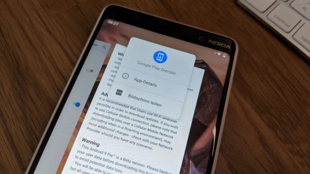 Der Multi-Window-Modus ist unter Android 9 Pie schwerer als noch unter Oreo zu erreichen. (Foto: t3n.de)