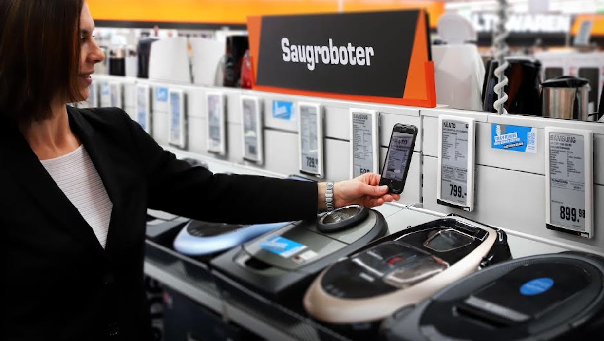 Im Saturn in der hamburger Mönckebergstraße kann jetzt kassenlos bezahlt werden. (Foto: Saturn) Saturn bringt den weltweit größten kassenlosen Elektromarkt nach Hamburg