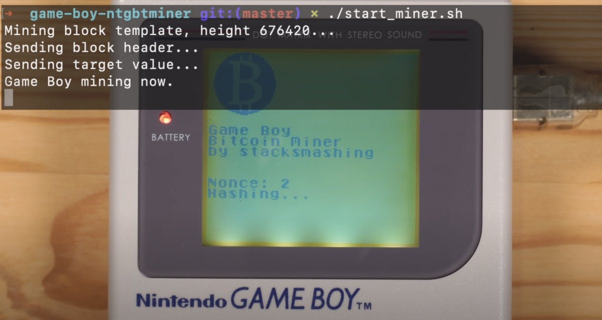 1 Bitcoin In Ein Paar Billiarden Jahren Youtuber Bringt Gameboy Zum Schurfen