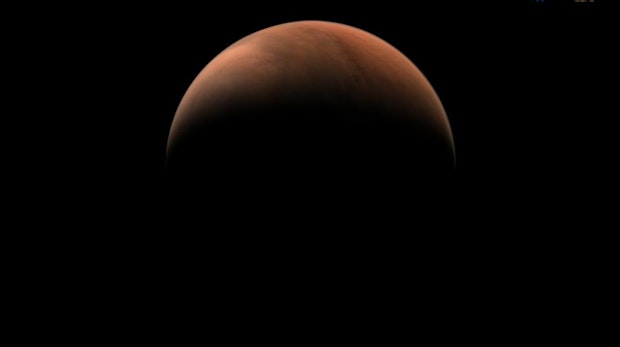 Chinas Mars-Orbiter Tianwen-1 schickt Selfies zur Erde