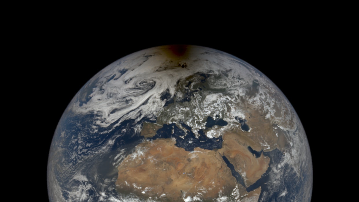 Epic: NASA shows Earth's solar eclipse from space Epic: NASA shows Earth's solar eclipse from space
