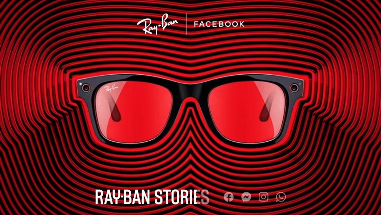 Smarte Brille von Facebook und Ray-Ban ist offiziell. (Bild: Ray-Ban) Ray-Ban Stories: Smarte Brille von Facebook und Ray-Ban ist offiziell