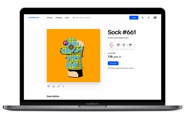 Coinbase NFT auction