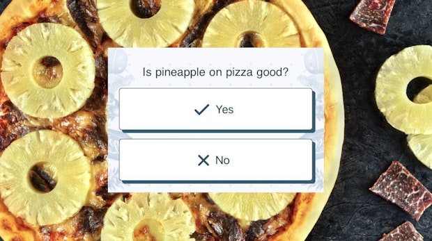Ananas auf Pizza? Beantworte die großen Fragen des Internets – ein für alle Mal!